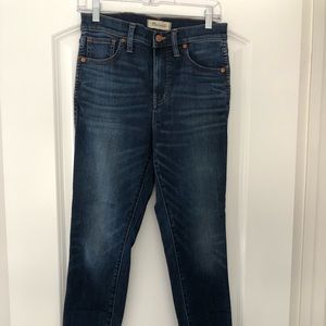 Madewell 10” High Rise Skinny Hayes Wash Jeans